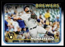 2024 Topps #240 Andruw Monasterio Milwaukee Brewers