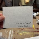 ACEO original Mixed Media painting Just Joking Around — photo 2