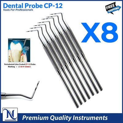 Periodontal CP-12 Probe Color Coded Marking William Examination Gum Depth
