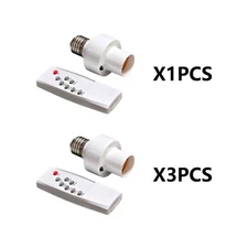 Wireless Light Bulbs Socket Switches Kit Remote Control Light Socket Lamp Holder
