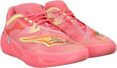 Josh Giddey Chicago Bulls Signed PW Pink & Yellow Puma Shoes from