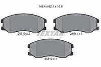 Textar Bremsbelagsatz, Scheibenbremse 2451001 FüR Chevrolet Opel
