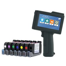 Handheld inkjet printer prints production date, batch number, QR code, barcode