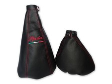 Schaltsack + Handbremsmanchette für Alfa Romeo GTV Spider 98-05 Stickerei Rot