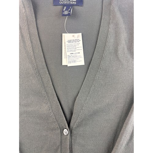 Lands End Outfitters Damen grau V-Ausschnitt Knopfleiste Cardigan Pullover L - Bild 3 von 8