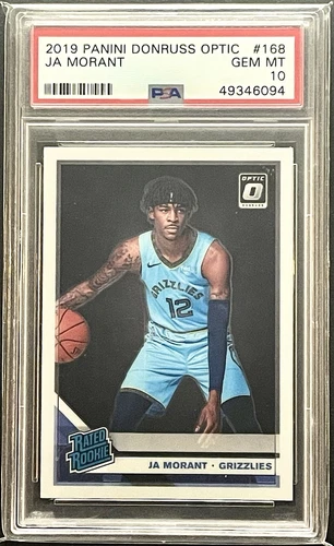 Ja Morant 2019 Panini Donruss Optic Rated Rookie #168 PSA 10