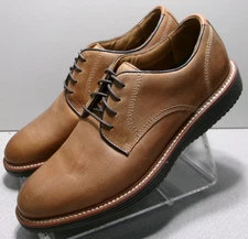 204338 MS50 UPTON MEN SHOE SIZE 11 M TAN LEATHER LACE UP BY JOHNSTON & MURPHY