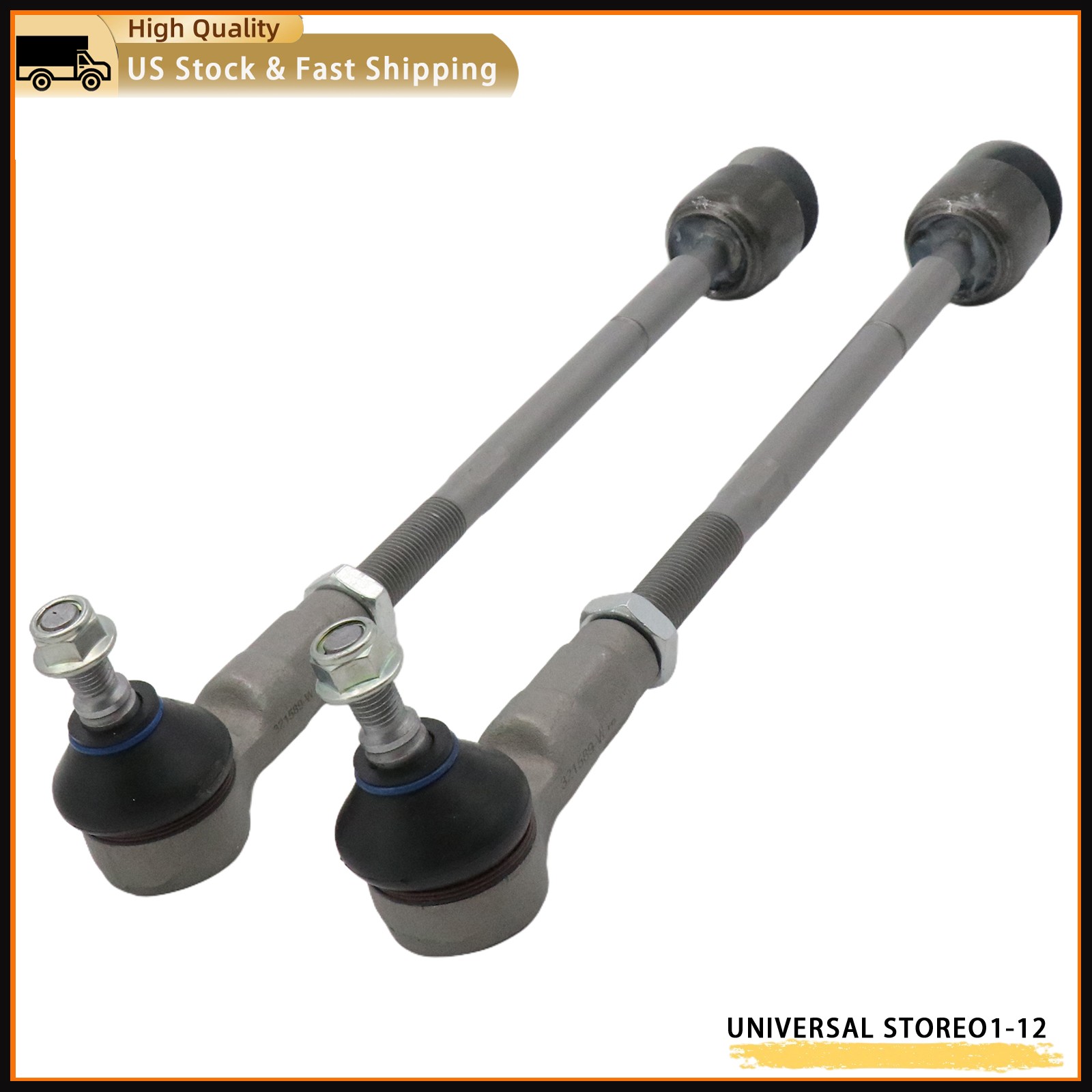LH+RH New Outer Tie Rod End Kit For 2003-2012 Maserati Quattroporte 980001706