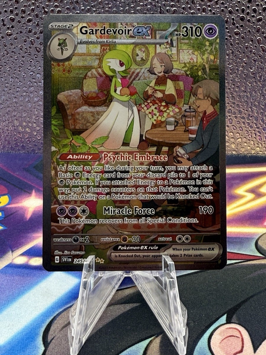 ポケモンカードゲーム Gardevoir EX SPECIAL ART RARE Gardevoir ex 217/091 Pokemon Full Art Shiny Secret Rare Paldean