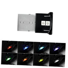 Mini USB LED Light, 8 Colors RGB Car USB LED Interior Atmosphere Light, 1 PC