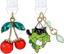 Dust Plug Charm for Kindle - 2 Pack Type C/USB C Anti-Dust Plugs Compatible...