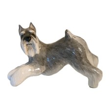Vintage Playful Schnauzer Dog Canine Figurine...