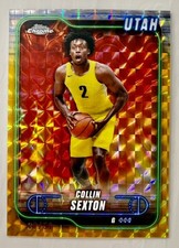 2024-25 Topps Chrome #35 Collin Sexton Gold Geometric Refractor #/50