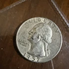 1957 D Washington 90% Silver Quarter Circulated Condition 25c US Coin