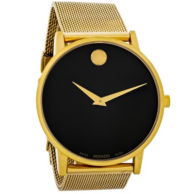 Movado Museum Classic Series Men's Black Dial Swiss Quartz Watch 0607396