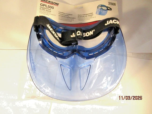 Gafas antiniebla Jackson Safety serie GPL500 premium con protector facial desmontable Foto 4 de 4