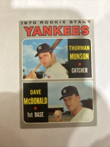 1970 Topps - 1970 Rookie Stars Thurman Munson, Dave McDonald #189 (RC)