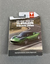 Hot Wheels 2011 Tesla Motors Detroit 10 milioni di miglia elettriche - RARA SCHEDA VHTF!