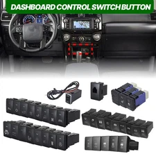 For Toyota Yaris Mitsubishi Blue Back Light LED Dashboard Control Switch Button