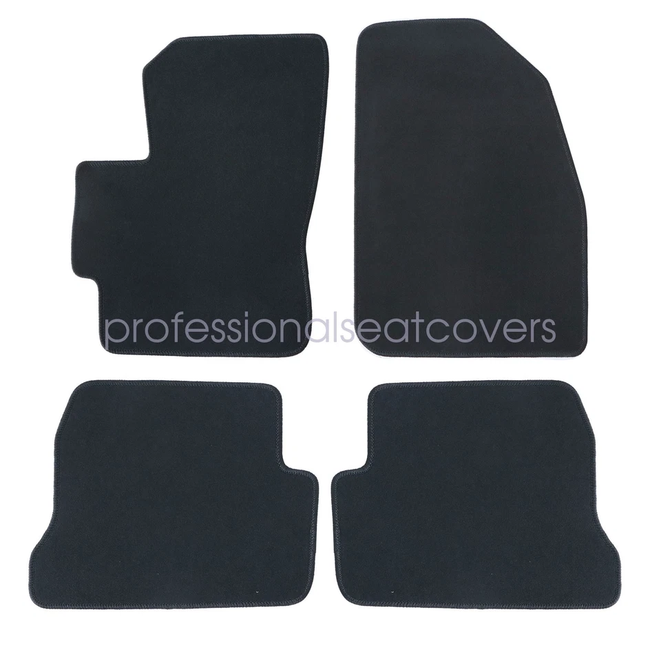 Floor Mats Carpet For 2004 2005 2006 2007 2008 2009 Mazda 3 4-Door Velour Black - Image 4 of 4