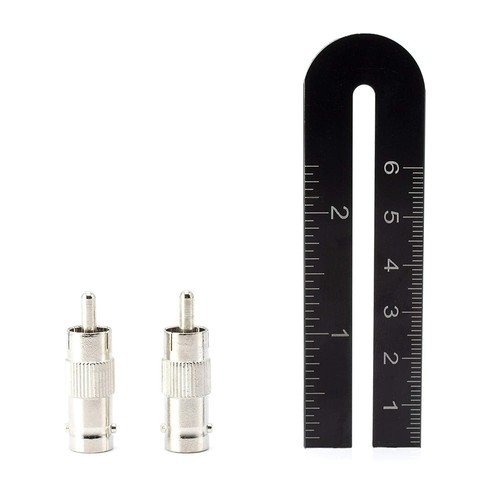 BNC Female to RCA Male Adapter - CCTV Connector Coupler Plug - 100 Pack - Picture 8 of 9