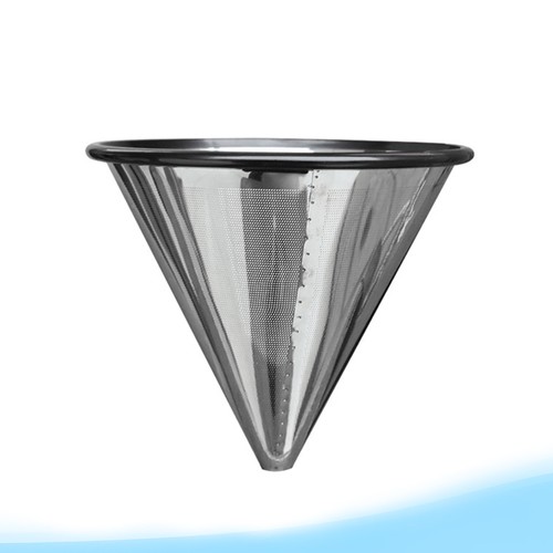 Filtro de café de goteo de acero inoxidable colador en forma de cono máquina de una sola taza - Imagen 11 de 11