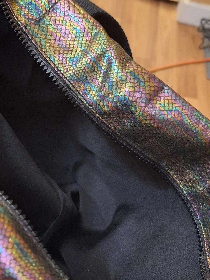 Bolsa de treino Ideology bolsa de viagem elástica preta arco-íris cobra 2 bolsos - Imagem 4 de 4