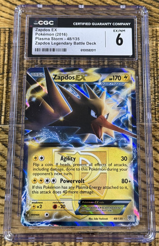 Zapdos-EX graded CGC 6 for sale on eBay