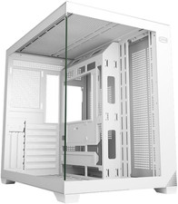 PC Case ATX Mid Tower, Tempered Glass  Mesh Front, High Airflow, E-Atx/Atx/Micr