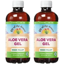 Lily of the Desert Aloe Gel Drinkable Supplement for Gut Health Vegan Non-GMO