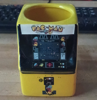 Pac-Man Arcade Cabinet Style Ceramic Novelty Mug 11 fl oz Yellow/Black