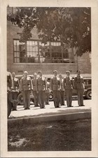 US Army Military Recruits Soldiers Camp Base 1920s B W Snapshot Antique Photo