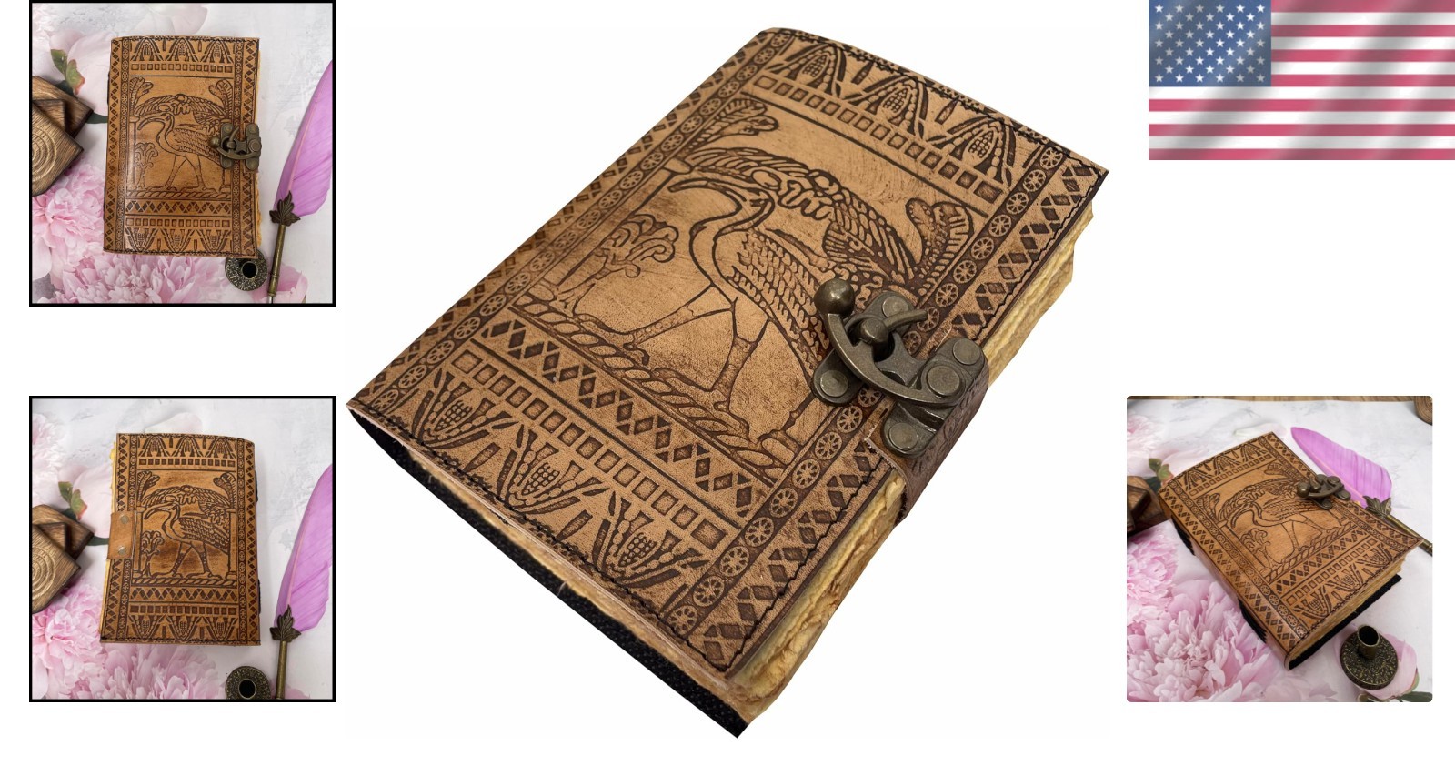 Vintage Leather Indiana Jones w/Greek Hieroglyphics 7.25 The Indiana Jones + FREE Leather Journal – Alive Leather main image 3