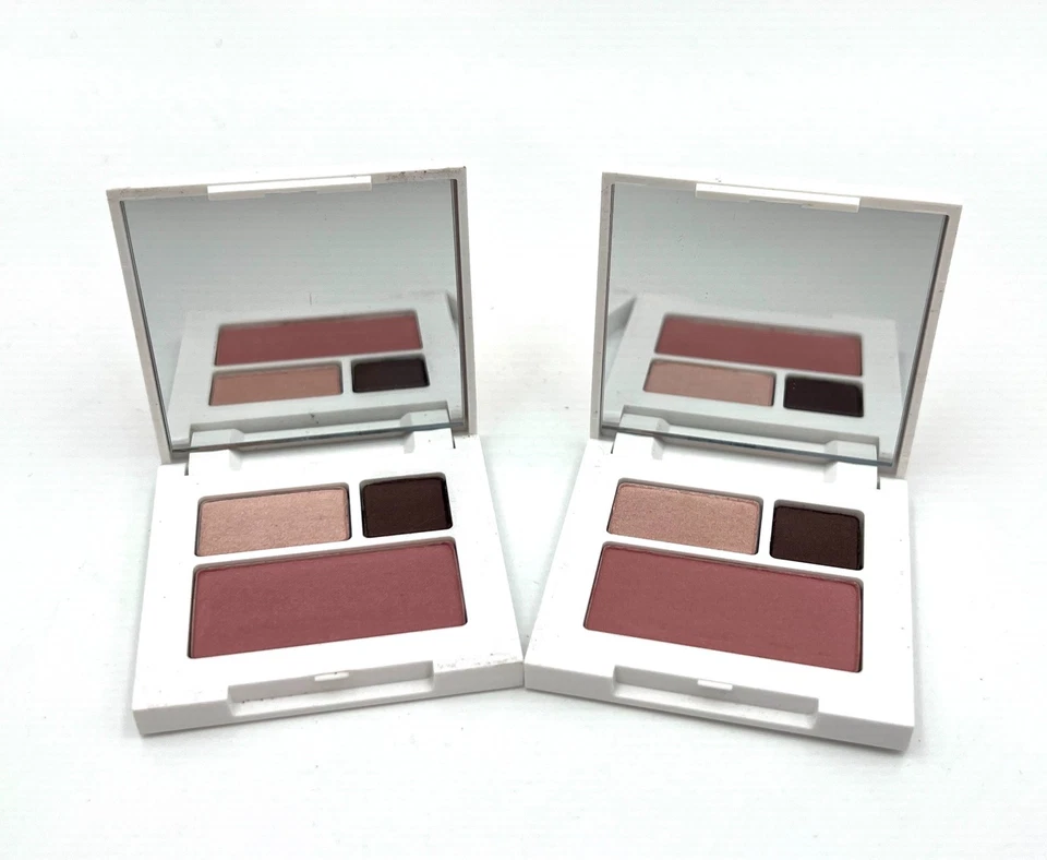 2 x Clinique All About Shadow Duo: Morning Java/Ballet Flats~ 15 Smoldering Plum - Image 3 of 3