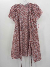 Madewell Blue Size XS Wrap Knee Length Short Sleeve Dress