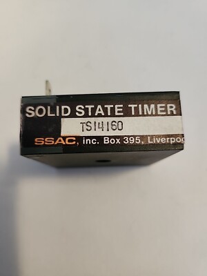 SSAC TS14160 Solid State Timer 60 Sec. Time Delay, 120 VAC, 1A, NOS.