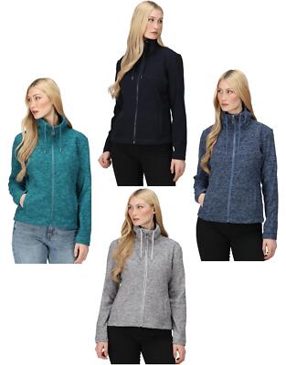 Regatta Ladies Kizmit Full Zip Marl Two Tone Casual Fleece Anti Pill Jacket
