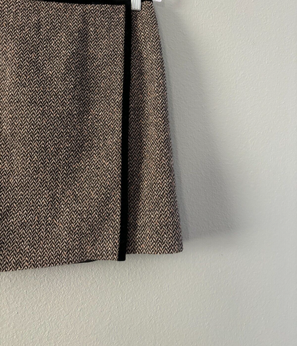 LOT of 2! Womens Petite Skirts Ann Taylor Herringbone Wrap & Tweed Lined Size 6P - Picture 9 of 18