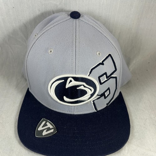 PENN STATE NITTANY LIONS GREY TOP OF THE WORLD ONE SIZE MEMORY FIT FLEX HAT CAP - Picture 2 of 11