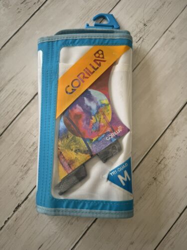Gorilla Grip x FCS II Eat Sleep Wave Repeat Medium Tri-Quad Fin Set Brand New - Picture 2 of 8