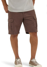 Men's Wrangler Relaxed Fit 10 in. Cargo Shorts w/ Stretch Choc. Brown ALL SIZES