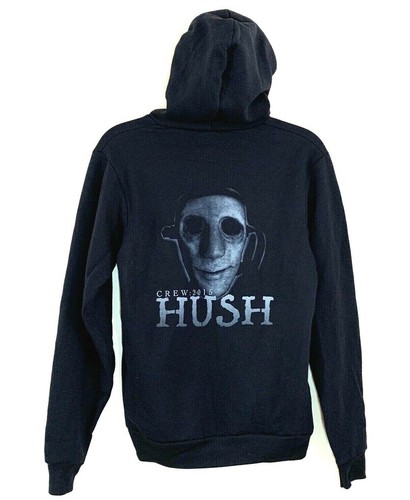 American Apparel Unisex Black Flex Fleece Zip Hoodie F497 HUSH CREW 2015 Med