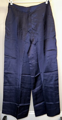 Posse Leila Wide Leg Trouser Pants In Midnight - Size XL