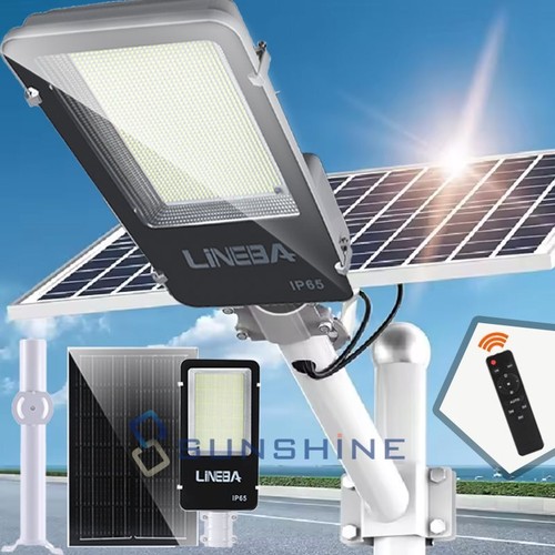 Commercial 80000000LM LED Outdoor Dusk to Dawn Solar Street Light Road Area Lamp - Picture 2 of 22