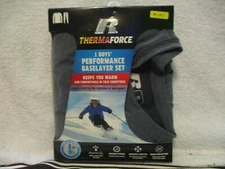Russell Thermaforce Boy's Performance Baselayer Set S M L XL  Blue Cove Heather