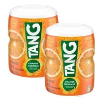 Tang Orange Powdered Drink Mix (Makes 6 Quarts), 20-ounce Canister (2-pack)