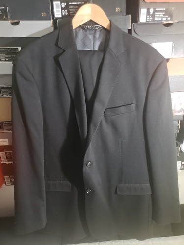 Sean John Men's Black 2 Piece Suit Original Fit Jacket XL Pants 36X32 Blazer