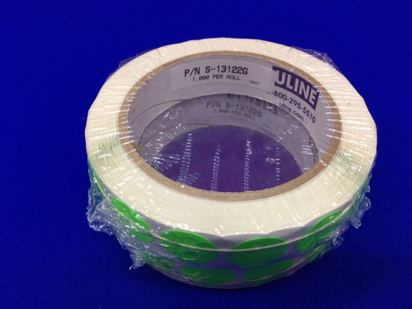 ASSORTED ULINE REMOVABLE ADHESIVE CIRCLE LABELS S1322BLU S13122G S