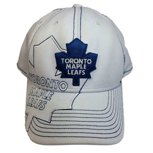 Reebok Toronto Maple Leafs Hat White Small Medium Fitted Baseball