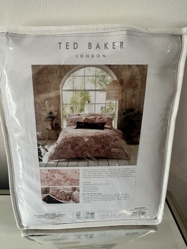 Ted Baker Rhapsody Superking Duvet Cover Only Nude Pink - Brand New - Picture 4 of 4